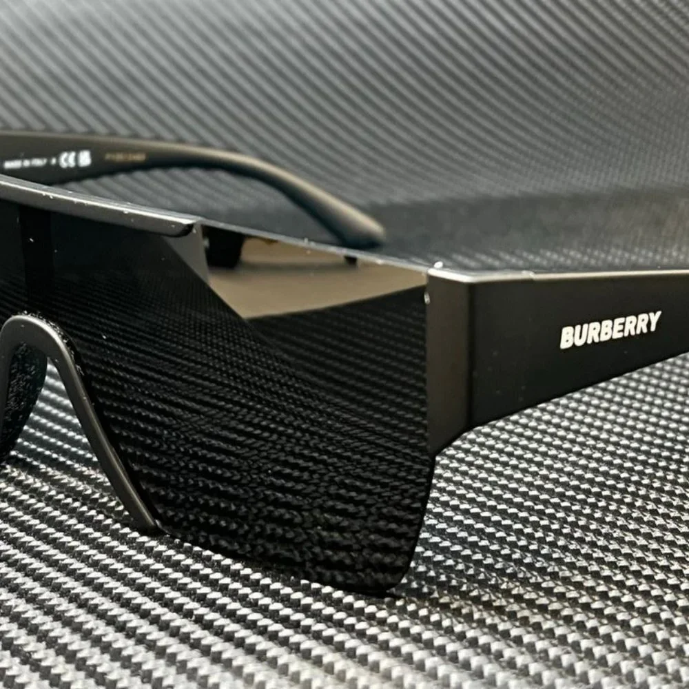 BURBERRY BE4291 346487 Matte Black Grey 38 mm Men's Sunglasses